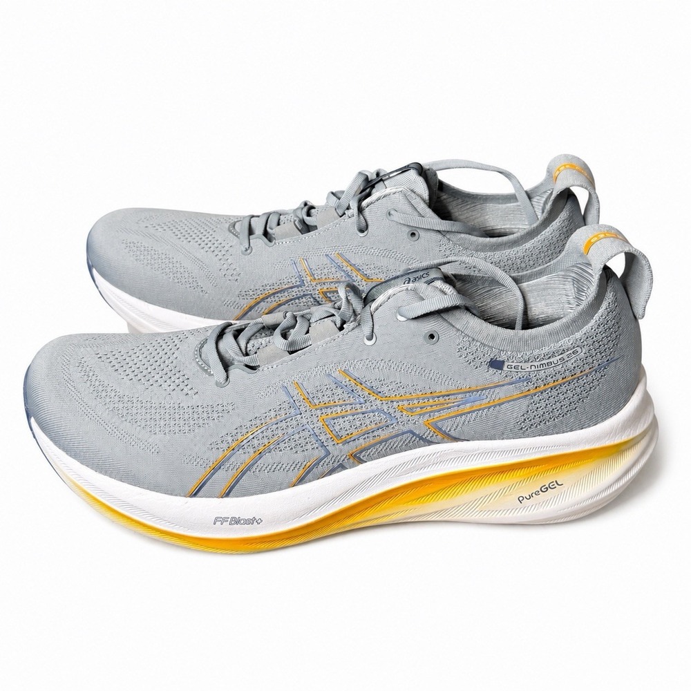 ASICS Gel-Nimbus 26 Sheet Rock Thunder Blue 1011B794-020 Men's Size 15 Running